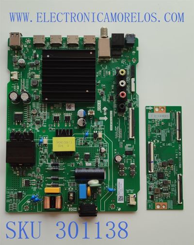 KIT DE TARJETAS PARA TV TOSHIBA·FIRE TV 4K·UHD·HDR / MAIN 294629 / TPD.MT9612.PB751 / 55C350KU / T-CON 290531 / RSAG7.820.11117/ROH / 293763 / PANEL'S HD550Y1U72-T0L2K2\SM\CKD3A\ROH / HD550Y1U72-T0L2K2\S1\GM\ROH / DISPLAY HV550QUB-F70 / MODELO 55C350KU